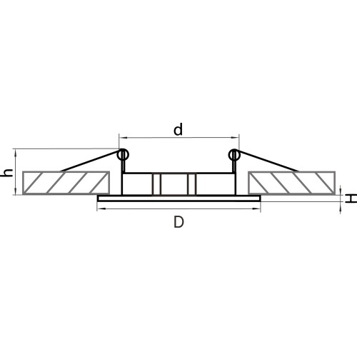 Светильник точечный встраиваемый декоративный под заменяемые галогенные или LED лампы Lega 11 011047