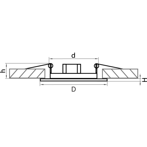 Светильник точечный встраиваемый декоративный под заменяемые галогенные или LED лампы Teso fix 011074