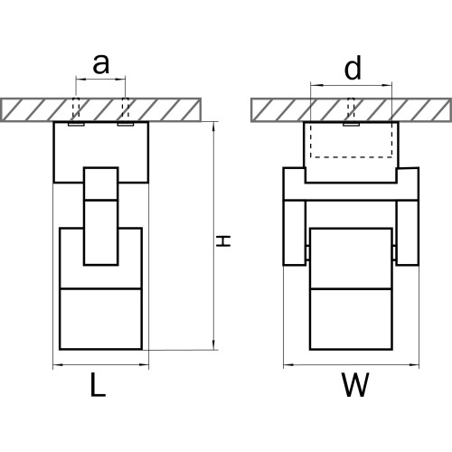 Светильник точечный накладной декоративный под заменяемые галогенные или LED лампы Illumo L1 051046