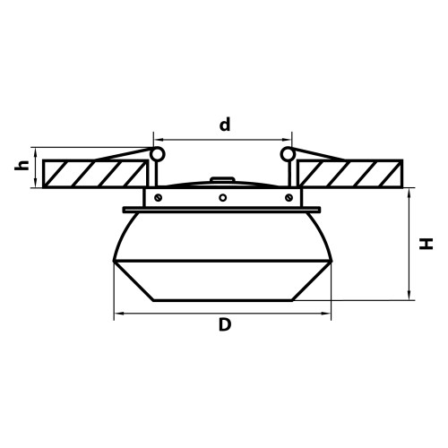 Светильник встраиваемый заливающего света со встроенными светодиодами Orbe 051209