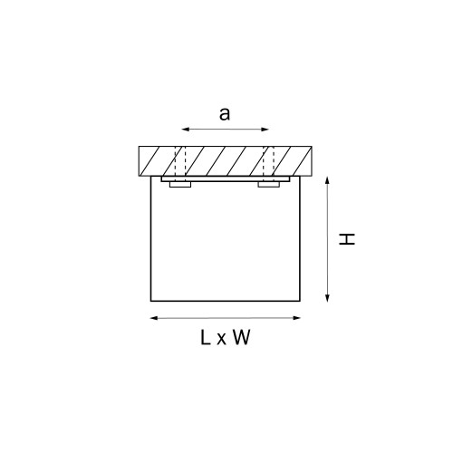 Светильник точечный накладной декоративный под заменяемые LED лампы Rettango 052067