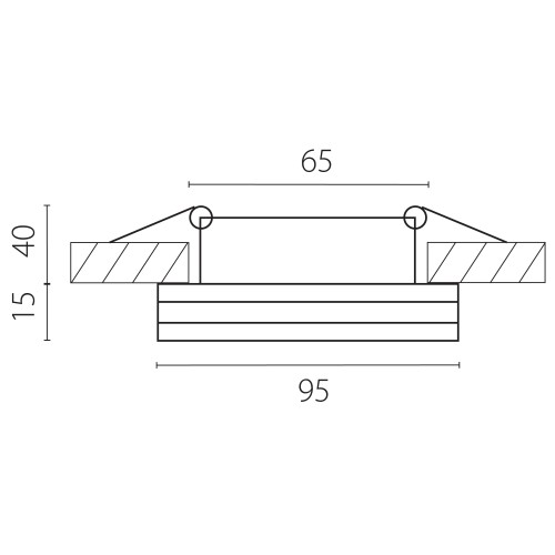Светильник точечный встраиваемый декоративный со встроенными светодиодами Maturo 070262