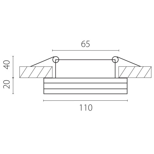 Светильник точечный встраиваемый декоративный со встроенными светодиодами Maturo 070272
