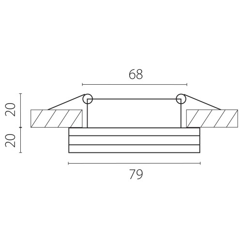Светильник точечный встраиваемый декоративный со встроенными светодиодами Maturo 070654