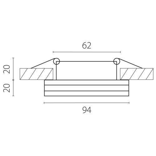 Светильник точечный встраиваемый декоративный со встроенными светодиодами Maturo 070664