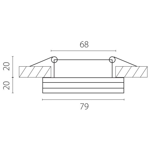 Светильник точечный встраиваемый декоративный со встроенными светодиодами Maturo 070752