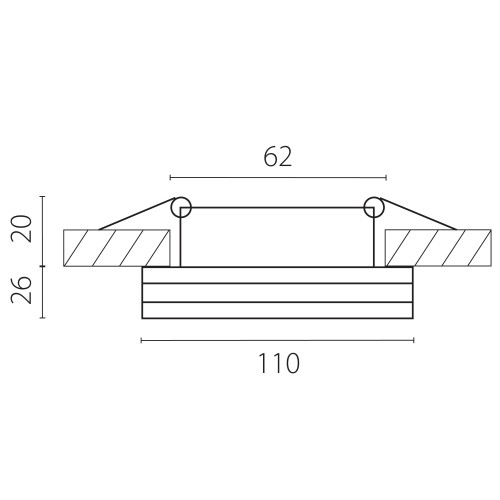 Светильник точечный встраиваемый декоративный со встроенными светодиодами Maturo 070774