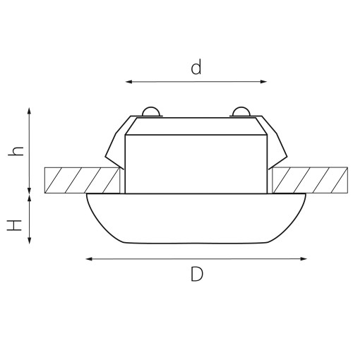 Светильник точечный встраиваемый декоративный со встроенными светодиодами Monde 071136