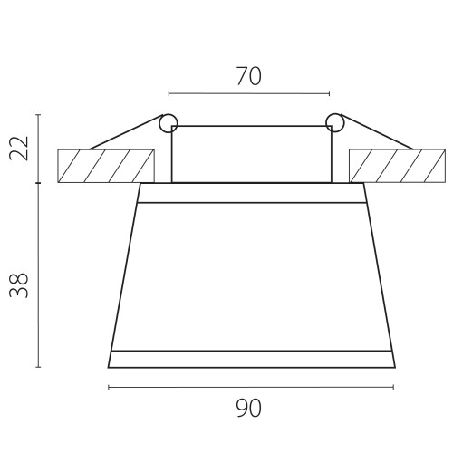 Светильник точечный встраиваемый декоративный со встроенными светодиодами Maturo 072174