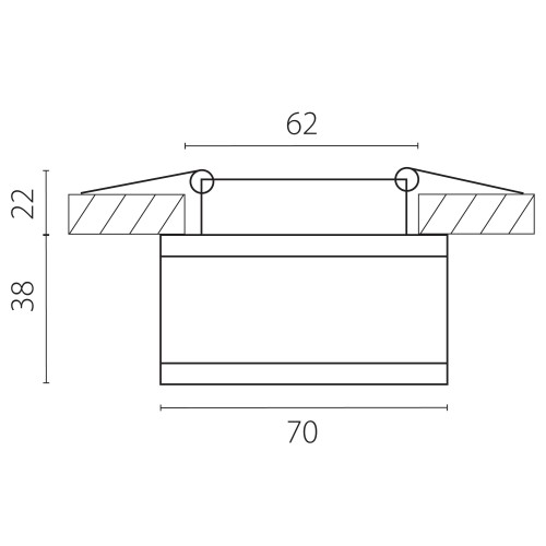 Светильник точечный встраиваемый декоративный со встроенными светодиодами Maturo 072254