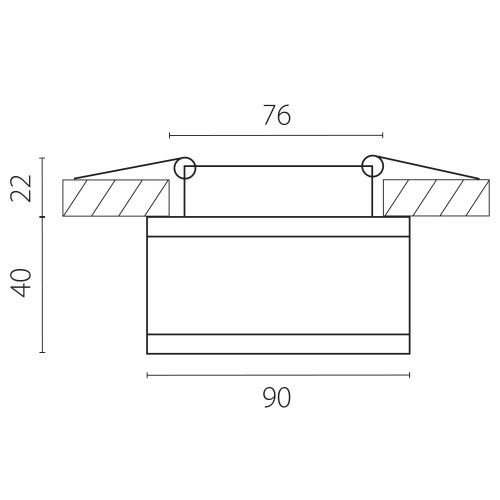 Светильник точечный встраиваемый декоративный со встроенными светодиодами Maturo 072274