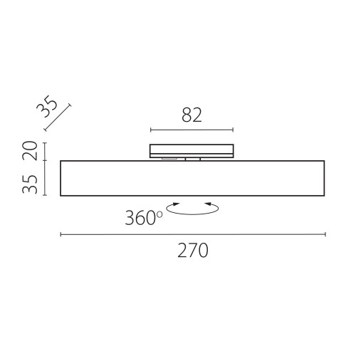Светильник линейный д/трека Lilla 202046