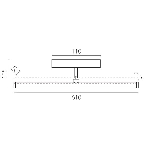 Светильник линейный поворотный Uno Uno 209637