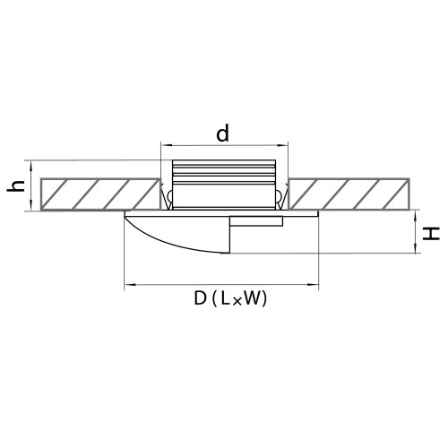 Светильник точечный встраиваемый декоративный со встроенными светодиодами Lumina 212156
