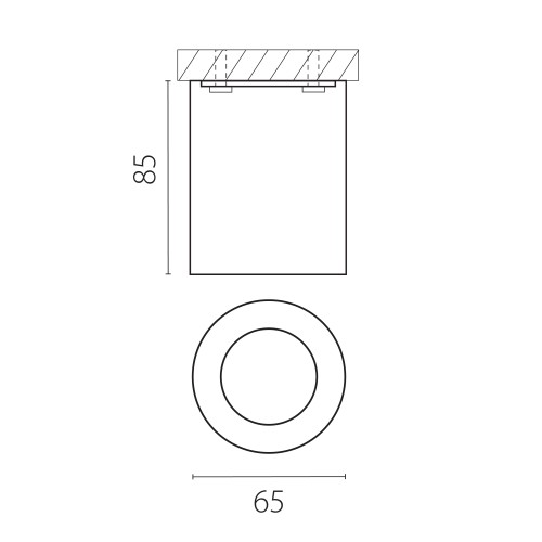 Рамка (светильник) PVC д/LED-модулей 941хх и LED-ламп D50мм Rullo 213436