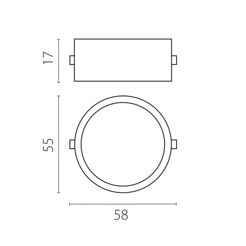 Кольцо фиксации лампы/LED модуля д/21450х-21460х Domino 214007