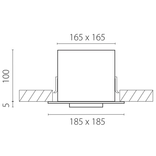Светильник точечный встраиваемый декоративный под заменяемые галогенные или LED лампы Cardano 214117