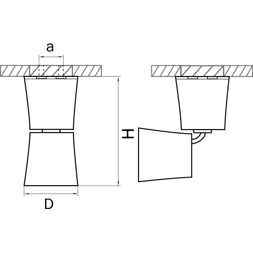 Светильник точечный накладной декоративный под заменяемые галогенные или LED лампы Rotonda 214457