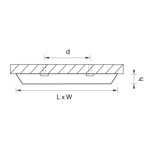 Светильник накладной заливающего света со встроенными светодиодами Urbano 216832