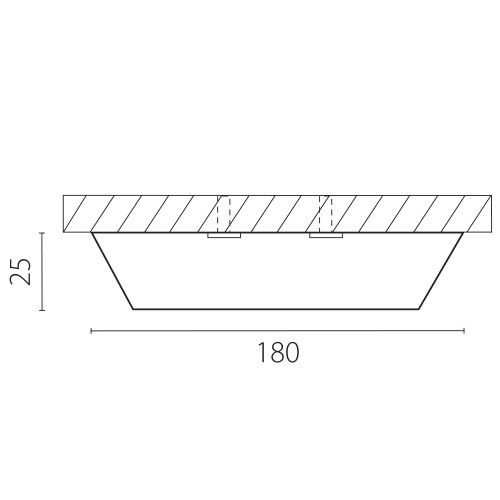 Светильник накладной заливающего света со встроенными светодиодами Urbano 216932