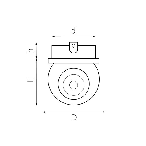 Светильник точечный встраиваемый декоративный со встроенными светодиодами Intero BALL 217064