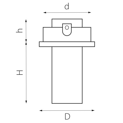 Светильник точечный встраиваемый декоративный со встроенными светодиодами Intero TUBO 217272