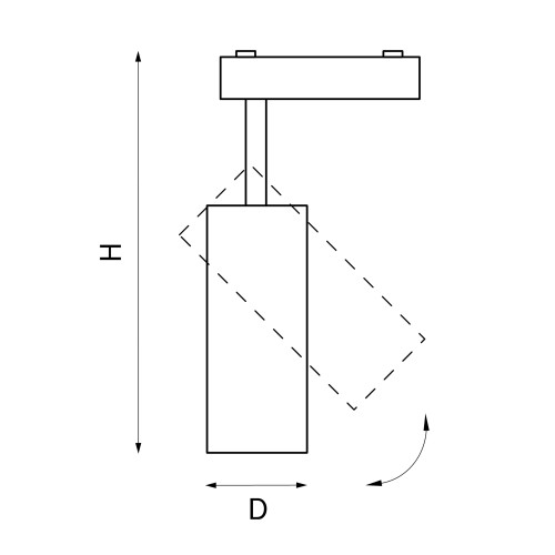 Светильник светодиодный для 1-фазного трека Fuoco 218217
