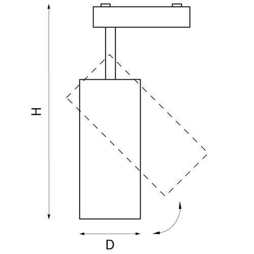 Светильник светодиодный для 1-фазного трека Fuoco 218246