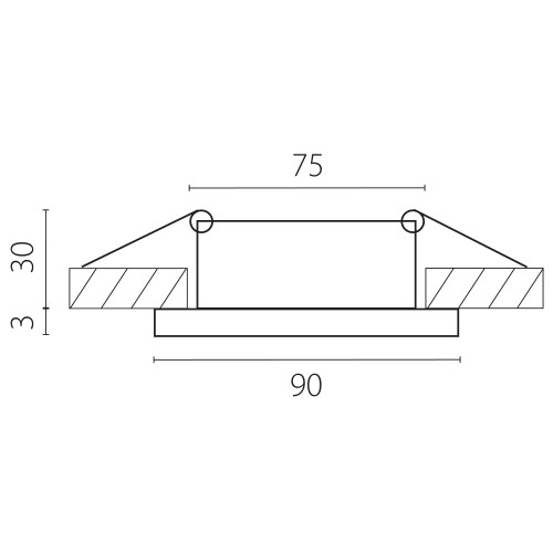Светильник встраиваевый со встроенными светодиодами Zocco 220074