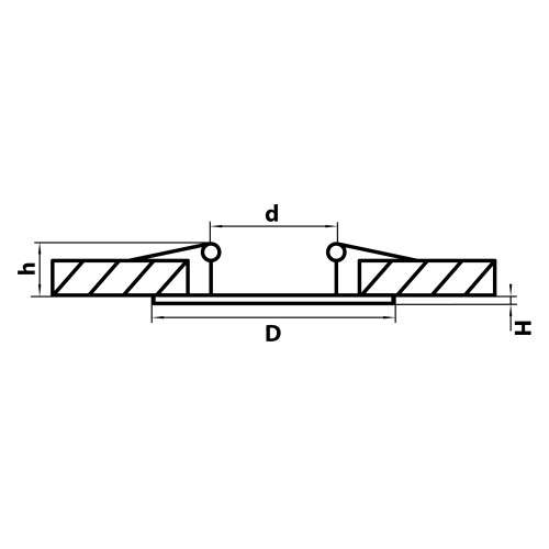 Светильник встраиваемый заливающего света со встроенными светодиодами Forto 223502