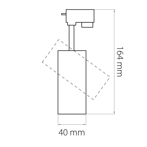 Светильник светодиодный для 1-фазного трека Volta 227236