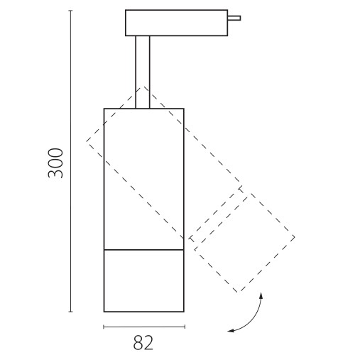 Светильник светодиодный для 1-фазного трека Volta 229337