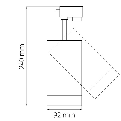 Светильник светодиодный для 1-фазного трека Canno 303274