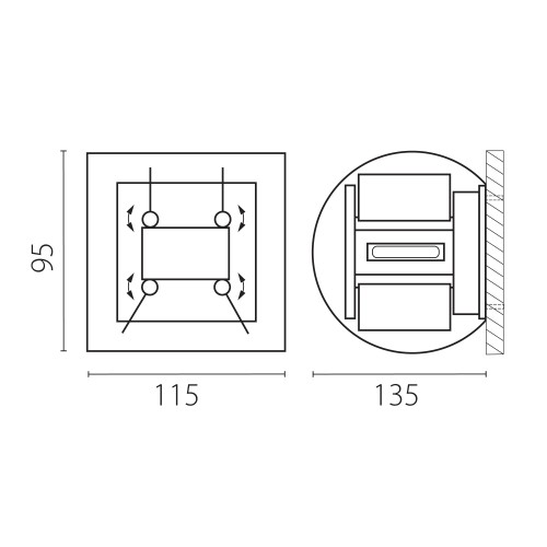 Светильник светодиодный уличный Dalla 340557