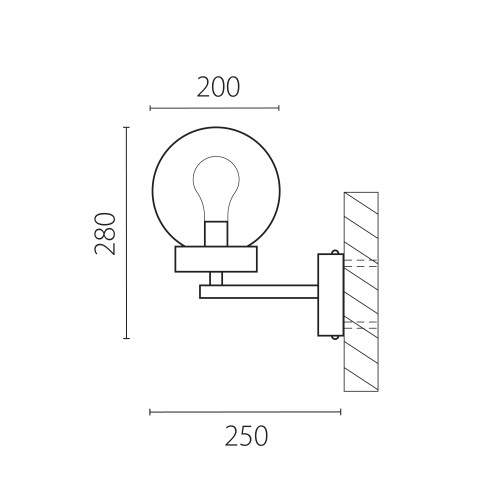 Светильник настенный уличный Bolla 373620