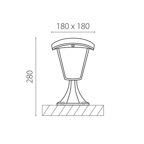 Светильник светодиодный уличный парковый Lampione 375970