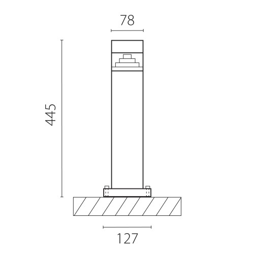 Светильник светодиодный уличный Raggio 376907