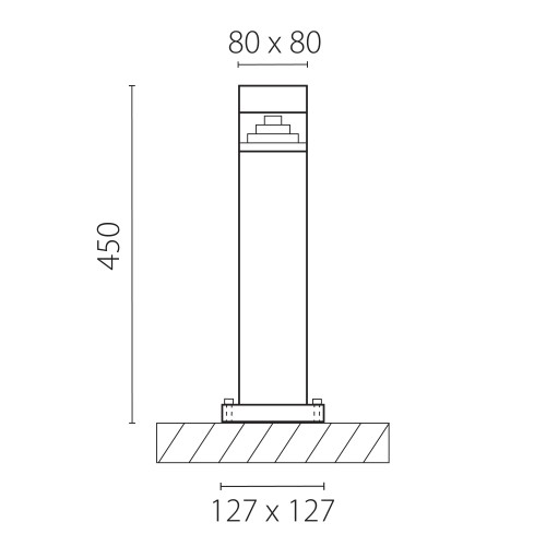 Светильник светодиодный уличный Raggio 377907
