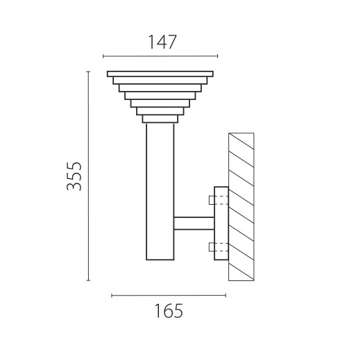 Светильник светодиодный уличный настенный Piatto 379637