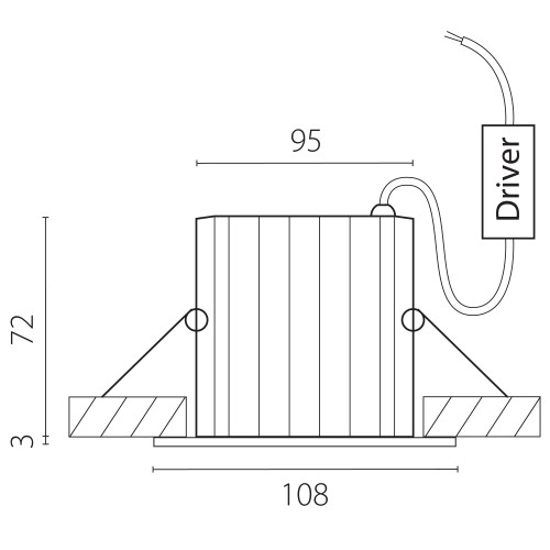 Светильник светодиодный универсальный IP65 Ciclone 385137