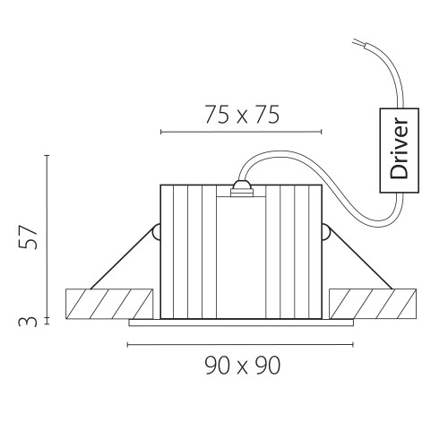 Светильник светодиодный универсальный IP65 Ciclone 385446