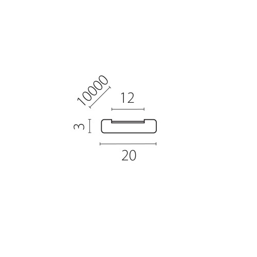 Стальной трос CORDA в PVC оплетке для LED-ленты 10м Corda 418010