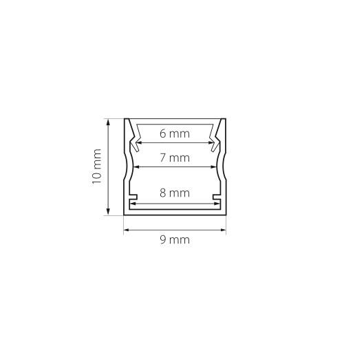 Профиль с прямоугольным рассеивателем Profiled 419081