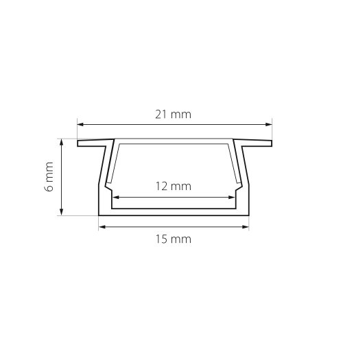 Профиль с прямоугольным рассеивателем Profiled 419110
