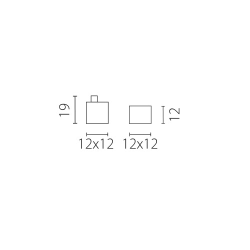 Комплект заглушек (2 шт) д/квадратного силиконового профиля 10х10мм Profiled д/LED лент Profiled 441017