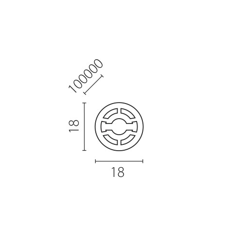 Профиль круглый силиконовый PROFILED 100м/упак D18 д/LED ленты Profiled 441800