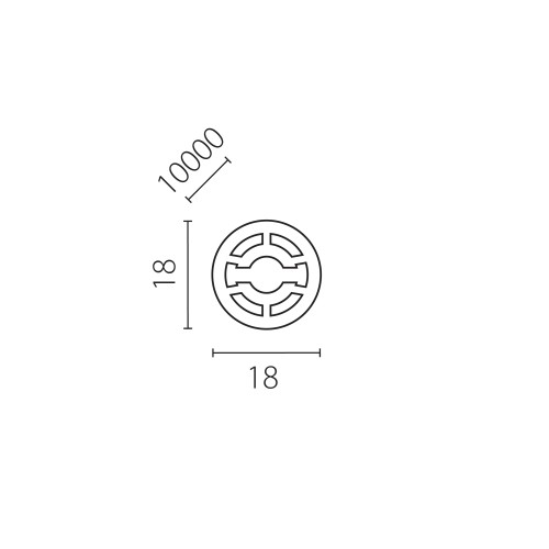 Профиль круглый силиконовый PROFILED 10м/упак D18 д/LED ленты Profiled 441810