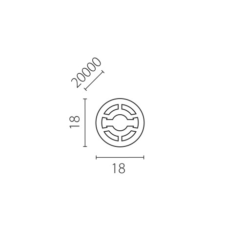 Профиль круглый силиконовый PROFILED 20м/упак D18 д/LED ленты Profiled 441820