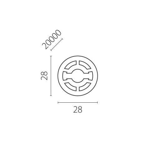 Профиль круглый силиконовый PROFILED 20м/упак D28 д/LED ленты Profiled 442820