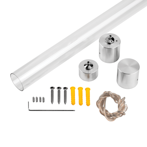 Комплект вертикального крепежа одиночный Pfofiled к профилю 4428хх (D28) с PVC трубкой Profiled 442892